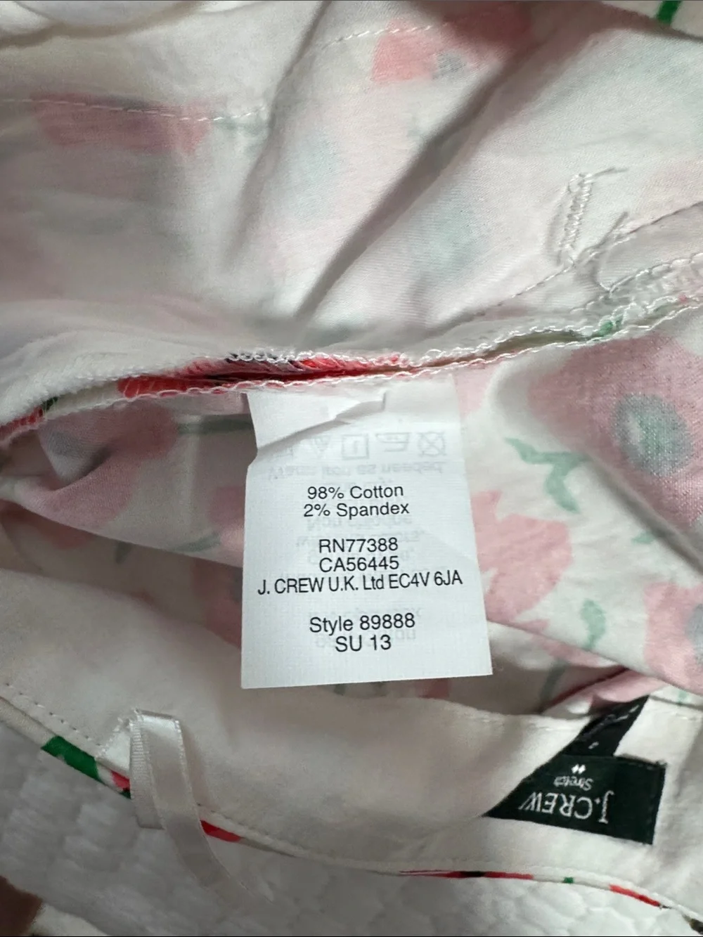 J. Crew Red Poppy Floral Skirt (Size 4)